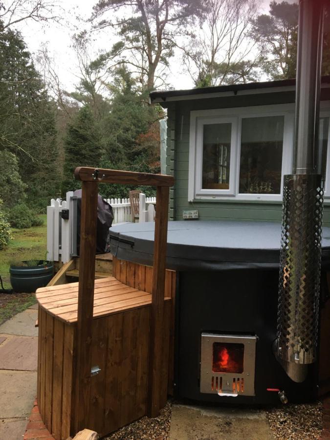 Вілла Woodland Cabin With Private Wood-Fired Hot-Tub Фарнем Екстер'єр фото